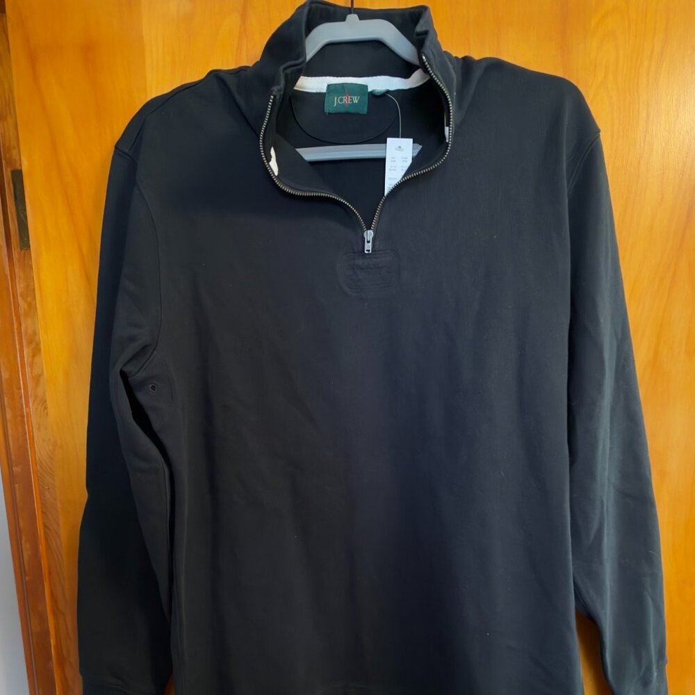 New w/ tags J Crew Half Zip Sweater Black